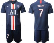 Wholesale Cheap Paris Saint-Germain #7 Mbappe Home Soccer Club Jersey