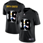 Wholesale Cheap Pittsburgh Steelers #19 JuJu Smith-Schuster Men's Nike Team Logo Dual Overlap Limited NFL Jersey Black