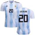 Wholesale Cheap Argentina #20 Lo Celso Home Kid Soccer Country Jersey