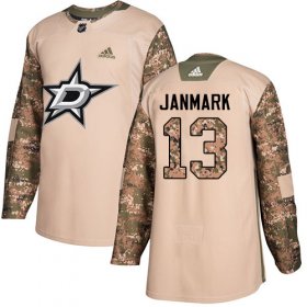 Wholesale Cheap Adidas Stars #13 Mattias Janmark Camo Authentic 2017 Veterans Day Stitched NHL Jersey