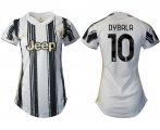 Wholesale Cheap Women 2020-2021 Juventus home aaa version 10 white Soccer Jerseys