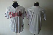 Wholesale Cheap Diamondbacks Blank White Cool Base Stitched MLB Jersey