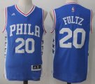 Wholesale Cheap Men's 2017 Draft Philadelphia 76ers #20 Markelle Fultz Blue Stitched NBA adidas Revolution 30 Swingman Jersey