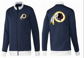 Wholesale Cheap NFL Washington Redskins Team Logo Jacket Dark Blue