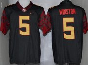Wholesale Cheap Florida State Seminoles #5 Jameis Winston 2014 Black Limited Jersey