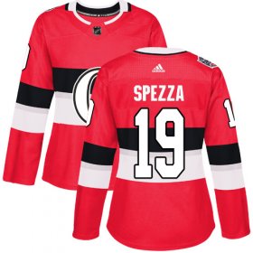 Wholesale Cheap Adidas Senators #19 Jason Spezza Red Authentic 2017 100 Classic Women\'s Stitched NHL Jersey