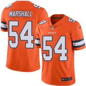 Wholesale Cheap Nike Broncos #54 Brandon Marshall Orange Men\'s Stitched NFL Limited Rush Jersey