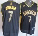Wholesale Cheap Brooklyn Nets #7 Joe Johnson Black Electricity Fashion Jersey