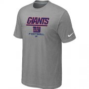 Wholesale Cheap Nike New York Giants Critical Victory NFL T-Shirt Light Grey