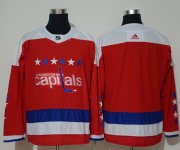 Wholesale Cheap Adidas Capitals Blank Red Alternate Authentic Stitched NHL Jersey