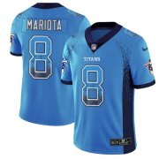 Wholesale Cheap Nike Titans #8 Marcus Mariota Light Blue Alternate Men's Stitched NFL Limited Rush Drift Fashion Jersey
