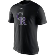 Wholesale Cheap Colorado Rockies Nike Legend Batting Practice Primary Logo Performance T-Shirt Black