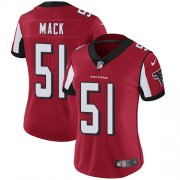 Wholesale Cheap Nike Falcons #51 Alex Mack Red Team Color Women's Stitched NFL Vapor Untouchable Limited Jersey