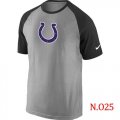 Wholesale Cheap Nike Indianapolis Colts Ash Tri Big Play Raglan NFL T-Shirt Grey/Black