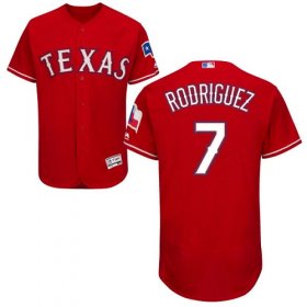 Wholesale Cheap Rangers #7 Ivan Rodriguez Red Flexbase Authentic Collection Stitched MLB Jersey