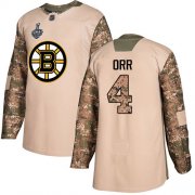 Wholesale Cheap Adidas Bruins #4 Bobby Orr Camo Authentic 2017 Veterans Day Stanley Cup Final Bound Stitched NHL Jersey