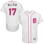 Wholesale Cheap Tigers #17 Denny McLain White Flexbase Authentic Collection Mother's Day Stitched MLB Jersey