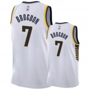 Wholesale Cheap Nike Pacers #7 Malcolm Brogdon White Association Edition Men's NBA Jersey