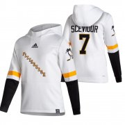 Wholesale Cheap Pittsburgh Penguins #7 Colton Sceviour Adidas Reverse Retro Pullover Hoodie White