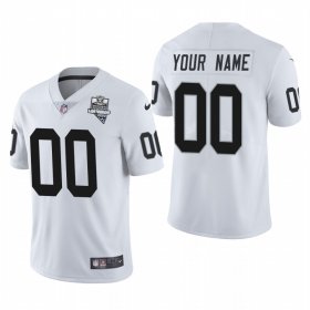 Wholesale Cheap Las Vegas Raiders Custom Men\'s Nike 2020 Inaugural Season Vapor Limited NFL Jersey White