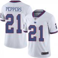 Wholesale Cheap Nike Giants #21 Jabrill Peppers White Men's Stitched NFL Limited Rush Jersey