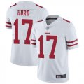 Wholesale Cheap Nike 49ers #17 Jalen Hurd White Men's Stitched NFL Vapor Untouchable Limited Jersey