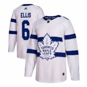 Wholesale Cheap Men's Toronto Maple Leafs #6 Ron Ellis White Adidas Stitched NHL Jersey