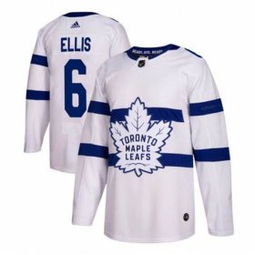 Wholesale Cheap Men\'s Toronto Maple Leafs #6 Ron Ellis White Adidas Stitched NHL Jersey
