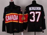 Wholesale Cheap Olympic 2014 CA. #37 Patrice Bergeron Black Stitched NHL Jersey