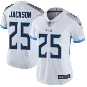 Wholesale Cheap Nike Titans #25 Adoree\' Jackson White Women\'s Stitched NFL Vapor Untouchable Limited Jersey