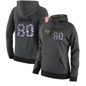 Wholesale Cheap NFL Women\'s Nike Tampa Bay Buccaneers #80 O. J. Howard Stitched Black Anthracite Salute to Service Player Performance Hoodie