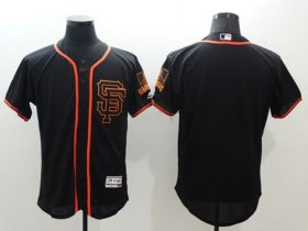 Wholesale Cheap Giants Blank Black Flexbase Authentic Collection Alternate Stitched MLB Jersey