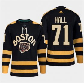 Wholesale Cheap Men\'s Boston Bruins #71 Taylor Hall Black Classic Primegreen Stitched Jersey