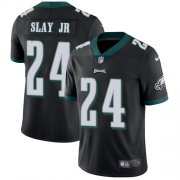 Wholesale Cheap Nike Eagles #24 Darius Slay Jr Black Alternate Men's Stitched NFL Vapor Untouchable Limited Jersey