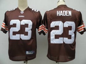 Wholesale Cheap Browns #23 Joe Haden Brown Stitched NFL Jersey