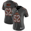 Wholesale Cheap Nike Bears #52 Khalil Mack Gray Static Women's Stitched NFL Vapor Untouchable Limited Jersey
