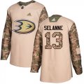 Wholesale Cheap Adidas Ducks #13 Teemu Selanne Camo Authentic 2017 Veterans Day Stitched NHL Jersey