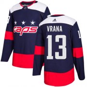 Wholesale Cheap Adidas Capitals #13 Jakub Vrana Navy Authentic 2018 Stadium Series Stitched NHL Jersey