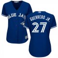 Wholesale Cheap Blue Jays #27 Vladimir Guerrero Jr. Blue Alternate Women's Stitched MLB Jersey