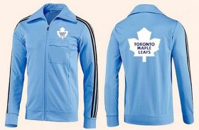 Wholesale Cheap NHL Toronto Maple Leafs Zip Jackets Light Blue