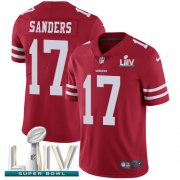 Wholesale Cheap Nike 49ers #17 Emmanuel Sanders Red Super Bowl LIV 2020 Team Color Men's Stitched NFL Vapor Untouchable Limited Jersey