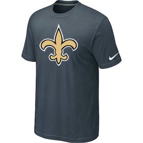 Wholesale Cheap Nike New Orleans Saints Sideline Legend Authentic Logo Dri-FIT NFL T-Shirt Crow Grey