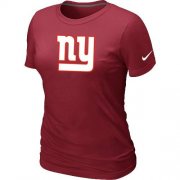 Wholesale Cheap Women's Nike New York Giants Logo NFL T-Shirt Red
