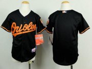 Wholesale Cheap Orioles Blank Black Cool Base Stitched Youth MLB Jersey