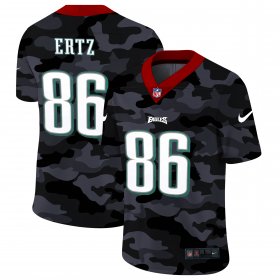 Cheap Philadelphia Eagles #86 Zach Ertz Men\'s Nike 2020 Black CAMO Vapor Untouchable Limited Stitched NFL Jersey