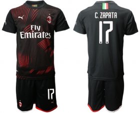 Wholesale Cheap AC Milan #17 C.Zapata Third Soccer Club Jersey