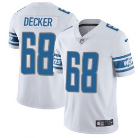 Wholesale Cheap Nike Lions #68 Taylor Decker White Men\'s Stitched NFL Vapor Untouchable Limited Jersey