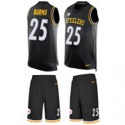 Wholesale Cheap Nike Steelers #25 Artie Burns Black Team Color Men's Stitched NFL Limited Tank Top Suit Jersey