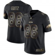 Wholesale Cheap Nike Eagles #86 Zach Ertz Black/Gold Men's Stitched NFL Vapor Untouchable Limited Jersey