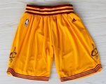 Wholesale Cheap Cleveland Cavaliers Yellow Short